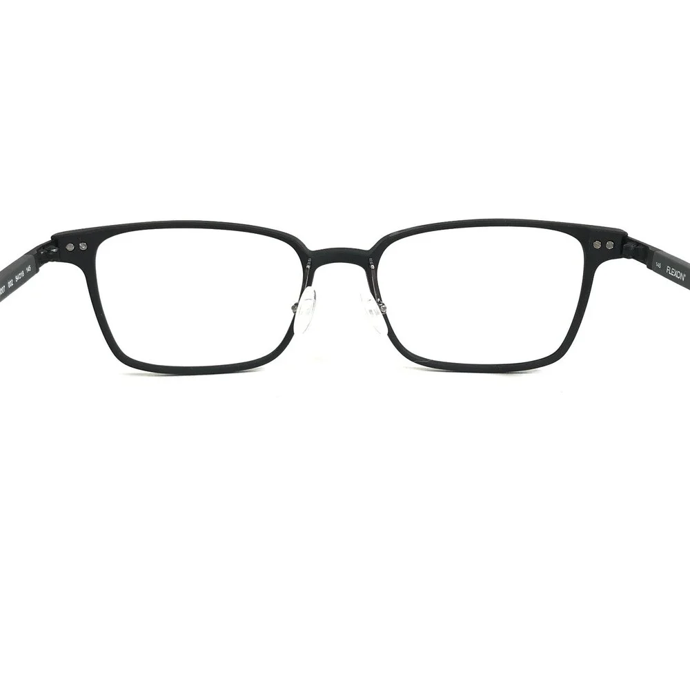 Flexon Eyeglasses Frames EP8007 002 Matte Black Gray Square Full Rim 54-18-145